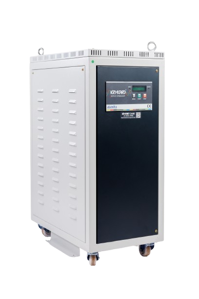 KRYKARD Servo Voltage Stabilizers - Advanced Voltage Stabilizers with ±1% Accuracy, Microprocessor Control and >98% Efficiency for Residential & Industrial Protection