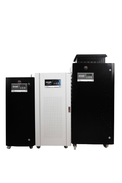 KRYKARD Static Voltage Stabilizers with DSP IGBT Technology - Ultra-Fast Correction, ±1% Accuracy and High Efficiency for Industrial Power Protection
