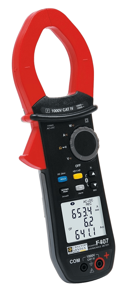 Power & Harmonics Clamp Meter - KRYKARD F407/F607 Clamp Meter for Power & Harmonics
