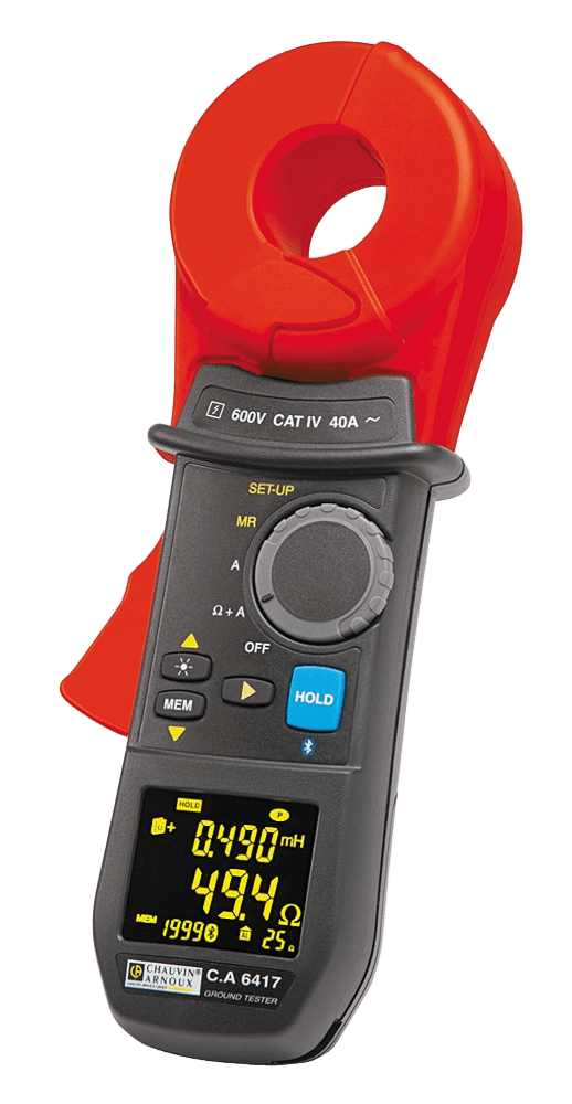 KRYKARD CA 6417 - Clamp-On Earth Loop Tester - for Non-Invasive Ground Resistance Test