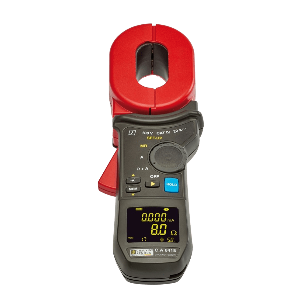 KRYKARD CA 6418 - Advanced Clamp-On Earth Tester - for Non-Invasive Ground Resistance Test